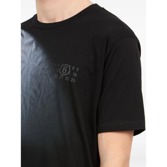 25FW MM6 메종마르지엘라 반팔 티셔츠 M20048 SH2GC0028 900 BLACK BLUE - MM6 MAISON MARGIELA