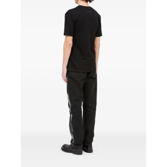 25FW MM6 메종마르지엘라 반팔 티셔츠 M20048 SH2GC0028 900 BLACK BLUE - MM6 MAISON MARGIELA