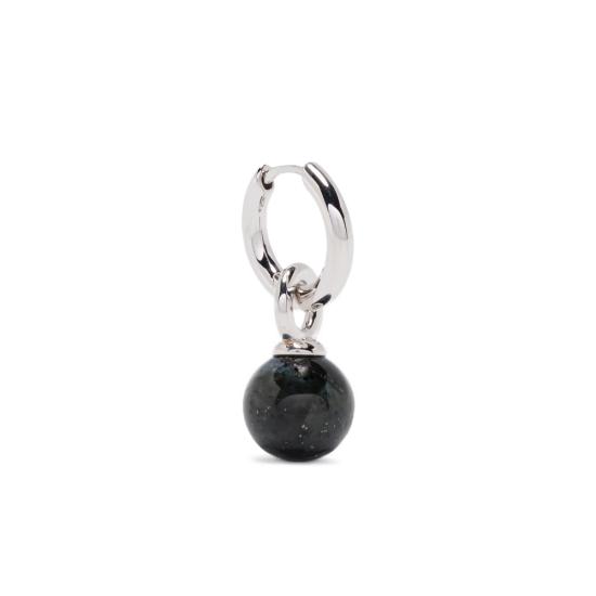 25FW 톰우드 이어링 101484 COVE HOOP SILVER BLACK
