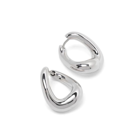 25FW 톰우드 이어링 101419 TWIST HOOP SILVER - TOM WOOD