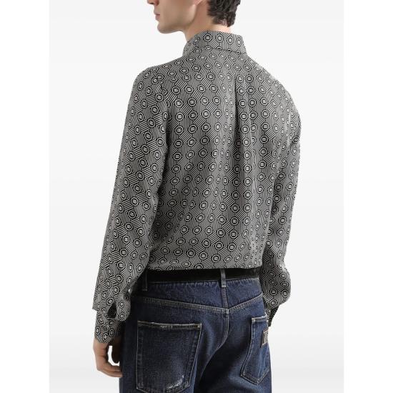 25FW 돌체앤가바나 데님 자켓 G5MM4T IS1ZJ HA8RN BLACK WHITE - DOLCE & GABBANA