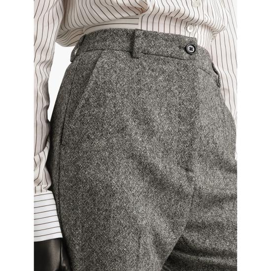 25FW 돌체앤가바나 스트레이트 팬츠 FTAM2T FMBAR S8030 BLACK - DOLCE & GABBANA