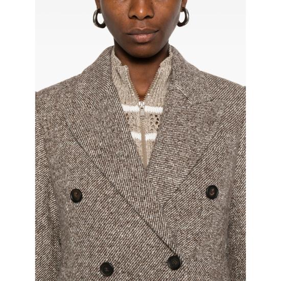 25FW 브루넬로 쿠치넬리 수트 자켓 MG5317349 C6321 BROWN - BRUNELLO CUCINELLI