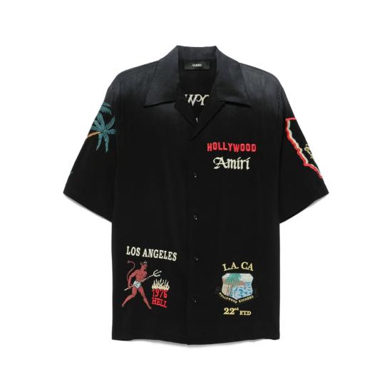 25FW 아미리 반팔 셔츠 AMSTCA1153 BLACK