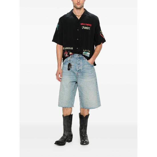 25FW 아미리 반팔 셔츠 AMSTCA1153 BLACK - AMIRI