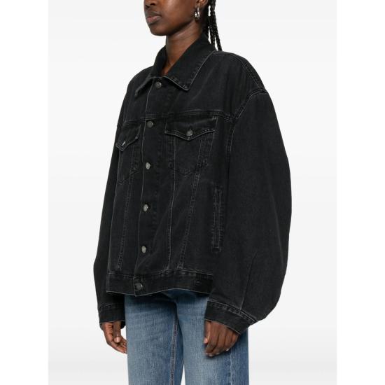 25FW 하이쿠레 데님 자켓 HEW09118 DF173 L0854 BLACK - HAIKURE