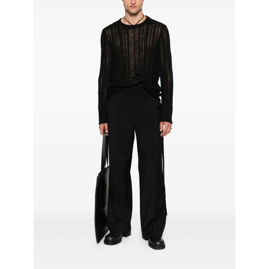 25FW 앤 드뮐미스터 스트레이트 팬츠 B0013144 FA646 099 BLACK - ANN DEMEULEMEESTER