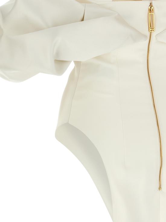 25FW 엘리자베타프랜치 롱 원피스 AB71456E2360 White - ELISABETTA FRANCHI