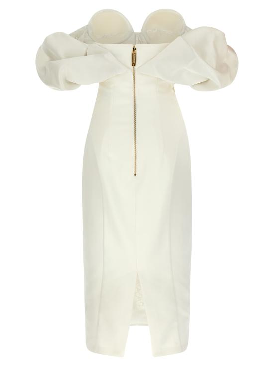 25FW 엘리자베타프랜치 롱 원피스 AB71456E2360 White - ELISABETTA FRANCHI