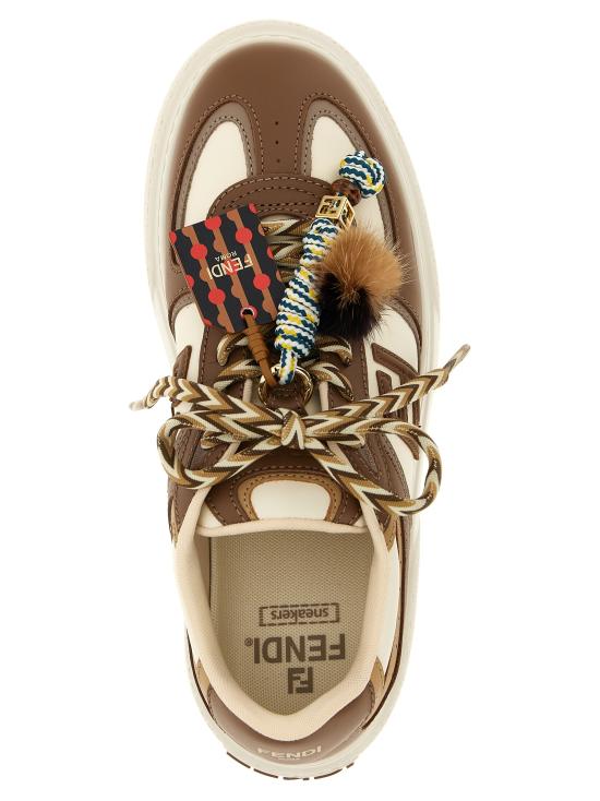 25FW 펜디 매치 소프트 레더 로우탑 스니커즈 8E8721AY9NF1TO6 Multicolor - FENDI