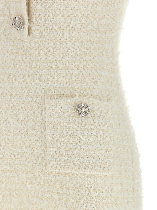 25FW 셀프 포트레이트 숏 원피스 AW25028SCCREAM White - SELF PORTRAIT