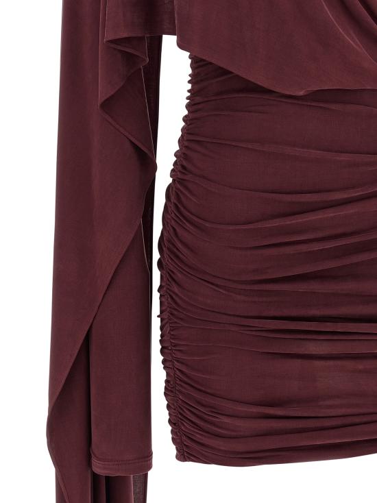 25FW 안다마네 숏 원피스 T180119BTJV045ROUGENOIR Bordeaux - ANDAMANE