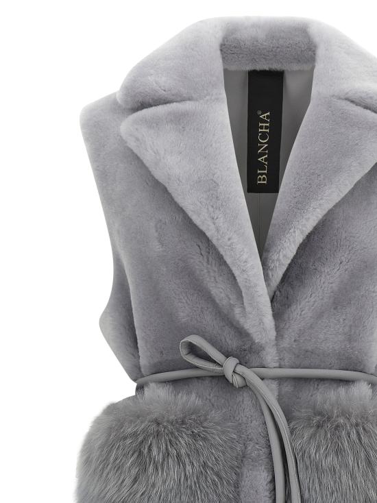 25FW 블랑샤 베스트 25161200NEBBIA Gray - BLANCHA