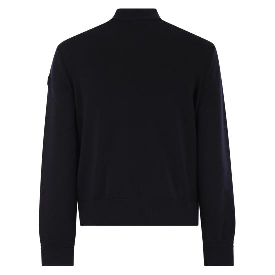 25FW 몽클레어 숏패딩 울 집업 가디건 K20919B00015 BLUE - MONCLER