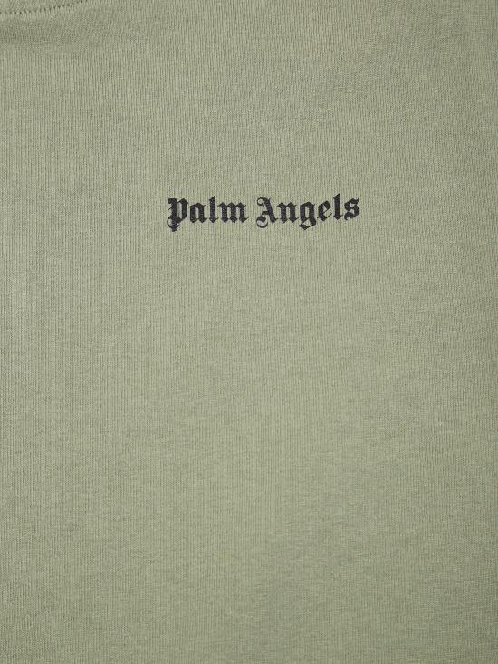 25FW [키즈] 팜앤젤스 티셔츠 PBAA011F25JER001 5610 MILITARY GREEN BLACK - PALM ANGELS