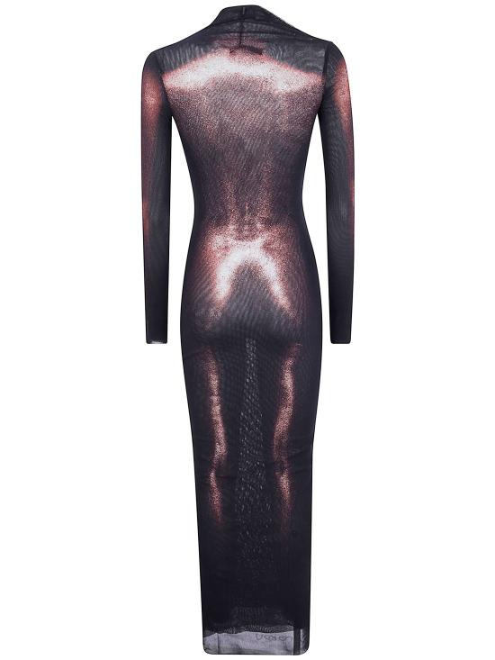 25FW 장 폴 고티에 롱 원피스 25 04 W DR051 M010P 0060 BLACK BROWN - JEAN PAUL GAULTIER