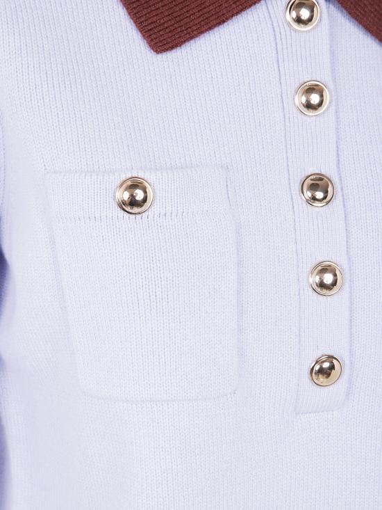 25FW 셀프 포트레이트 폴로 티셔츠 AW25 021T BLUE - SELF PORTRAIT