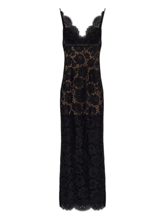 25FW 셀프 포트레이트 롱 원피스 AW25 096X BLACK