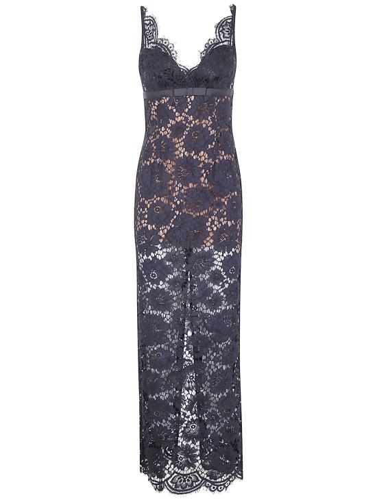 25FW 셀프 포트레이트 롱 원피스 AW25 096X BLACK - SELF PORTRAIT