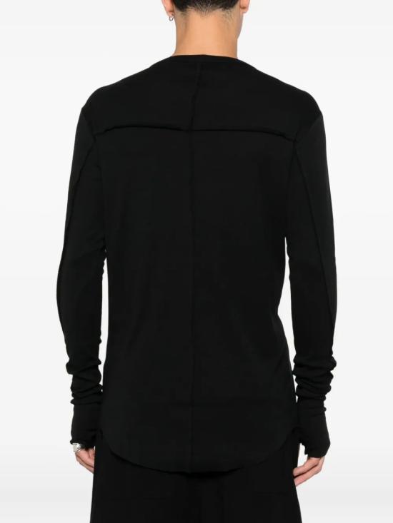 25FW 톰크롬 긴팔 티셔츠 MTS900 BLACK - THOM KROM