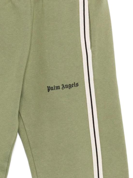 25FW [키즈] 팜앤젤스 트레이닝/조거 팬츠 PBCH012F25FLE001 5610 MILITARY GREEN BLACK - PALM ANGELS