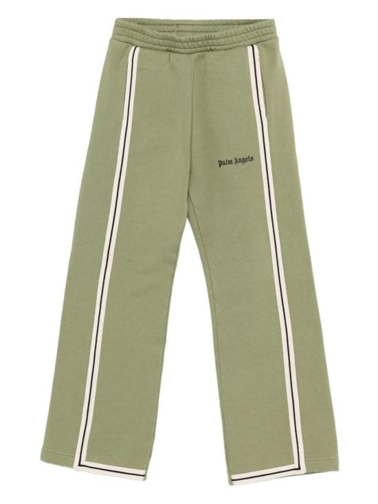 25FW [키즈] 팜앤젤스 트레이닝/조거 팬츠 PBCH012F25FLE001 5610 MILITARY GREEN BLACK - PALM ANGELS
