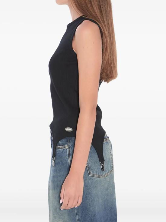 25FW 장 폴 고티에 민소매 티셔츠 25 04 W TO387 J014 00 BLACK - JEAN PAUL GAULTIER