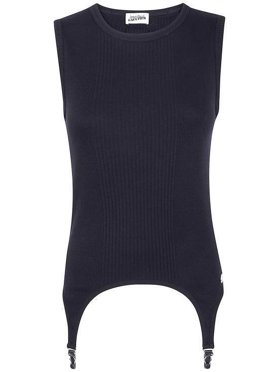 25FW 장 폴 고티에 민소매 티셔츠 25 04 W TO387 J014 00 BLACK - JEAN PAUL GAULTIER