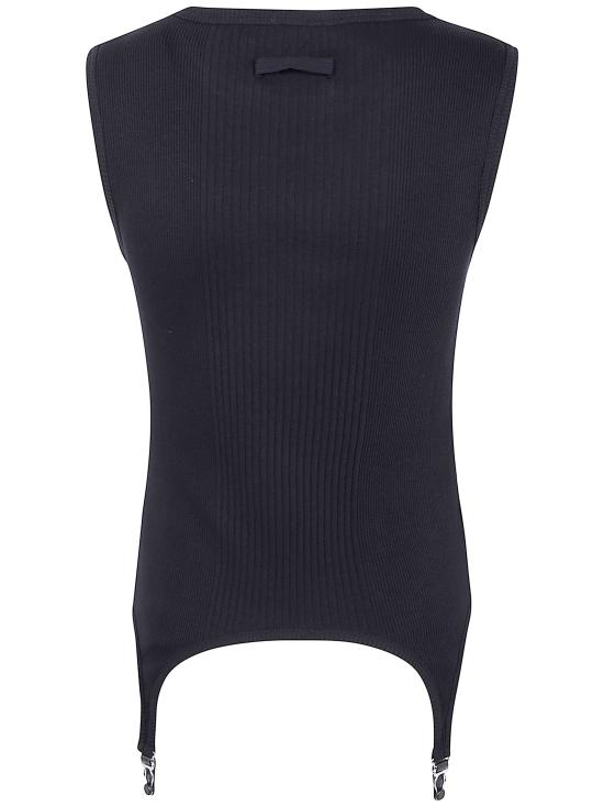 25FW 장 폴 고티에 민소매 티셔츠 25 04 W TO387 J014 00 BLACK - JEAN PAUL GAULTIER