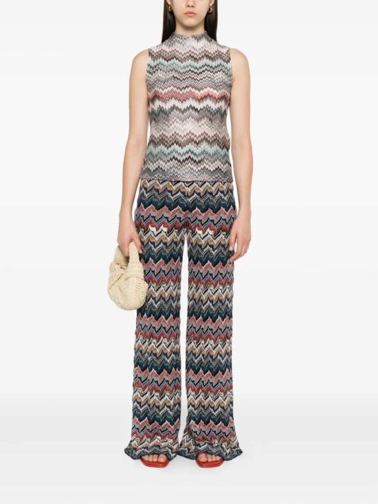 25FW 미소니 플레어 팬츠 DS25WI0Q BR012F SM9R3 MULTICOR TONES - MISSONI