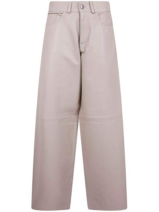 25FW 하이쿠레 가죽 팬츠 HEW03296PL002TP C0006 IVORY - HAIKURE