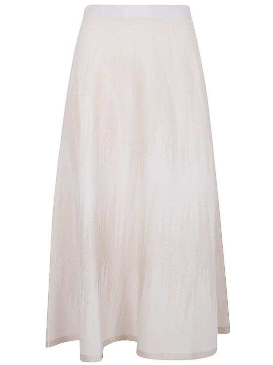 25FW 디익스테리어 미디 스커트 61310 3LATT MILK