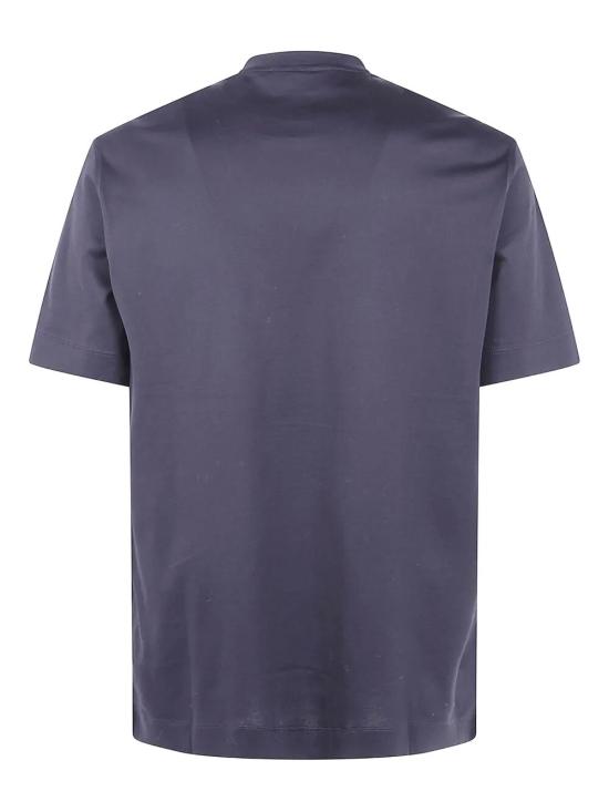 25FW 엠포리오 아르마니 탑 EM002968 AF10762 FB282 TEAFW107 NAVY JACQUARD - EMPORIO ARMANI