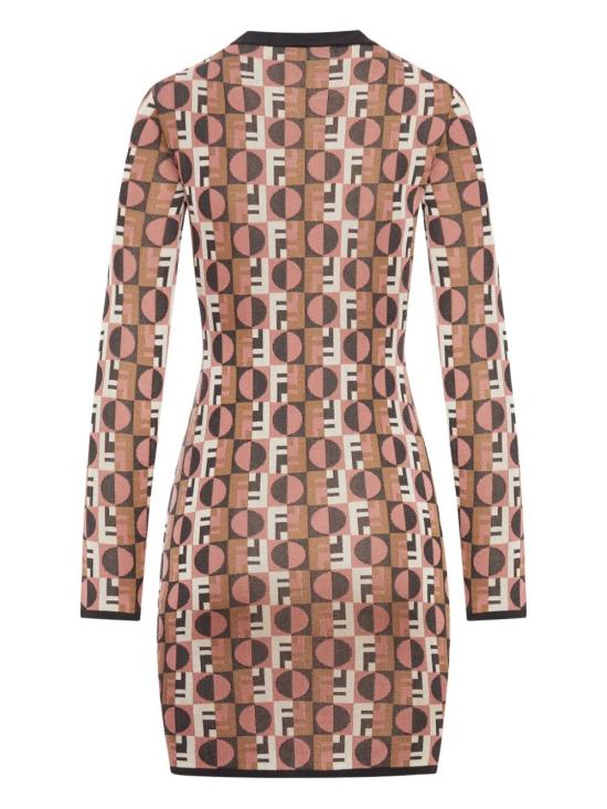 25FW 펜디 미디 원피스 FZDD92 AYLV F1T6N BLUSH - FENDI