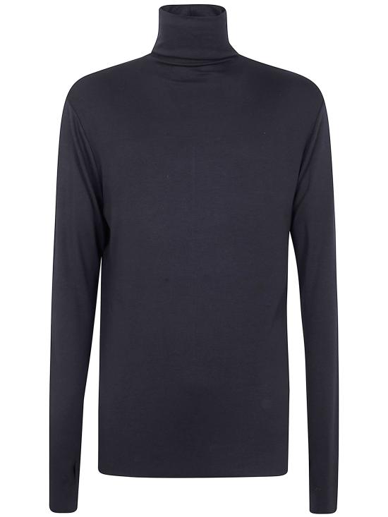 25FW 톰크롬 긴팔 티셔츠 MTS891 BLACK - THOM KROM