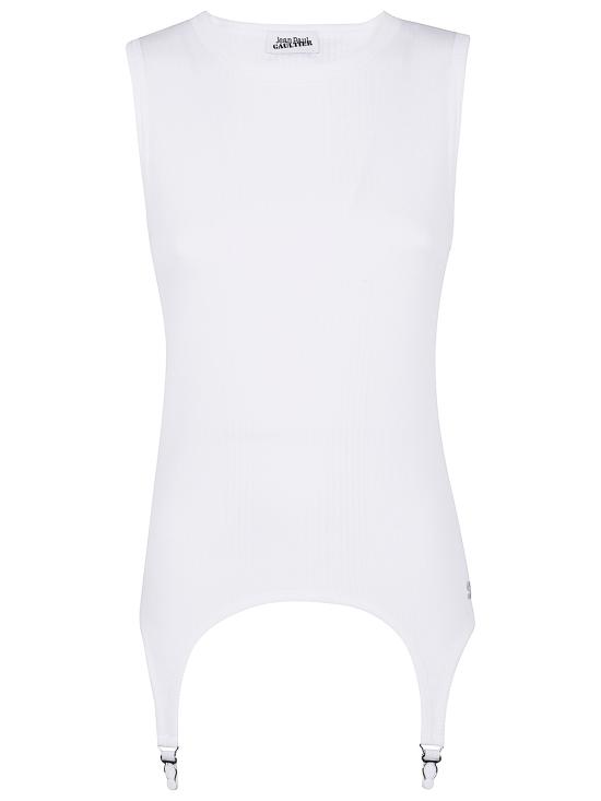 25FW 장 폴 고티에 민소매 티셔츠 25 04 W TO387 J014 01 WHITE - JEAN PAUL GAULTIER