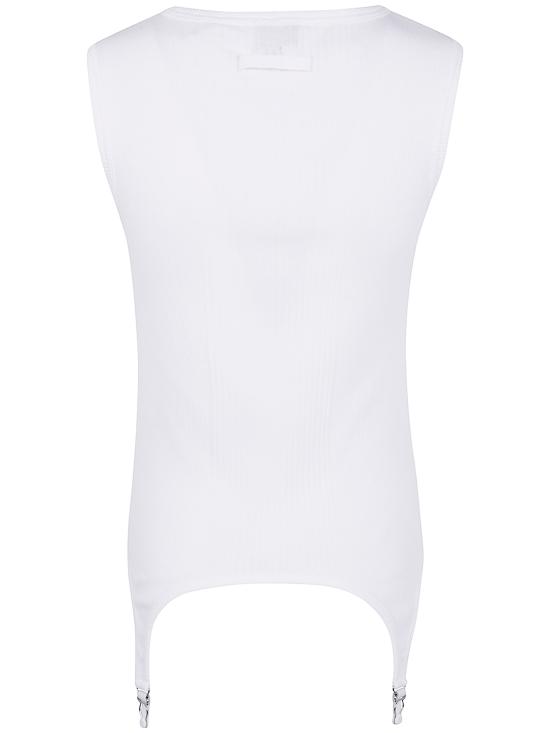 25FW 장 폴 고티에 민소매 티셔츠 25 04 W TO387 J014 01 WHITE - JEAN PAUL GAULTIER