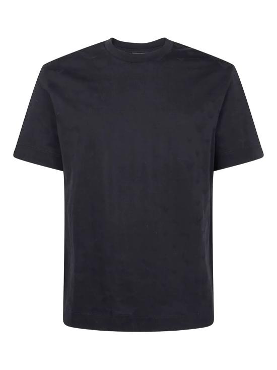 25FW 엠포리오 아르마니 탑 EM002968 AF10762 FC245 ALLOVER EAGLE IN BLACK - EMPORIO ARMANI