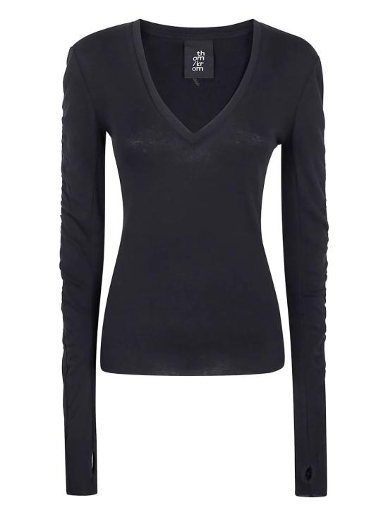 25FW 톰크롬 스웨터 WTS581 BLACK - THOM KROM