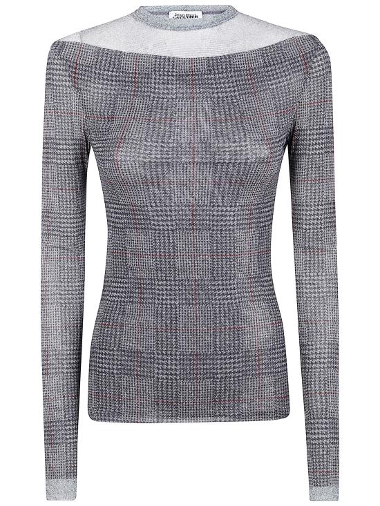 25FW 장 폴 고티에 긴팔 티셔츠 25 04 W TO363 M007P 087930 LIGHT GREY VANILLA RED