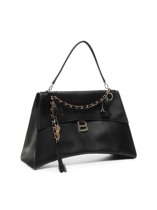 26SS 발렌시아가 아워글래스 소프트 핸드백 810732 2ABLW1000 Black - BALENCIAGA