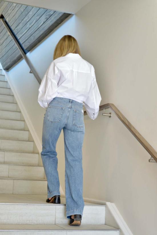  나인인더모닝 셔츠 나인 인 더 모닝 아만다 코튼 버튼 다운  밀크 - NINE IN THE MORNING