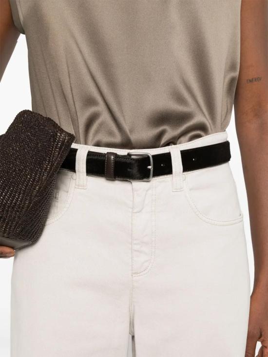 25FW 브루넬로 쿠치넬리 스트레이트 팬츠 MH137P4021 C9443 WHITE - BRUNELLO CUCINELLI