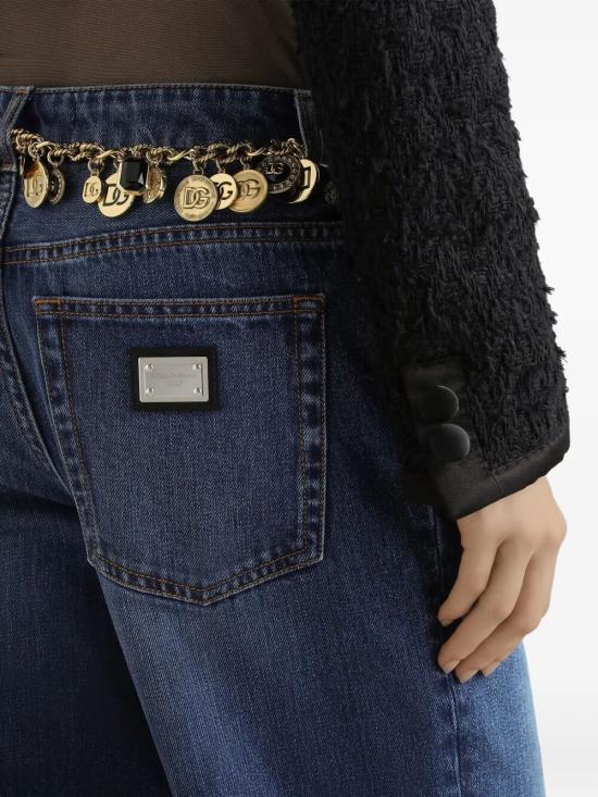 25FW 돌체앤가바나 스트레이트 팬츠 FTC8CDG8NC6 S9001 BLUE - DOLCE & GABBANA