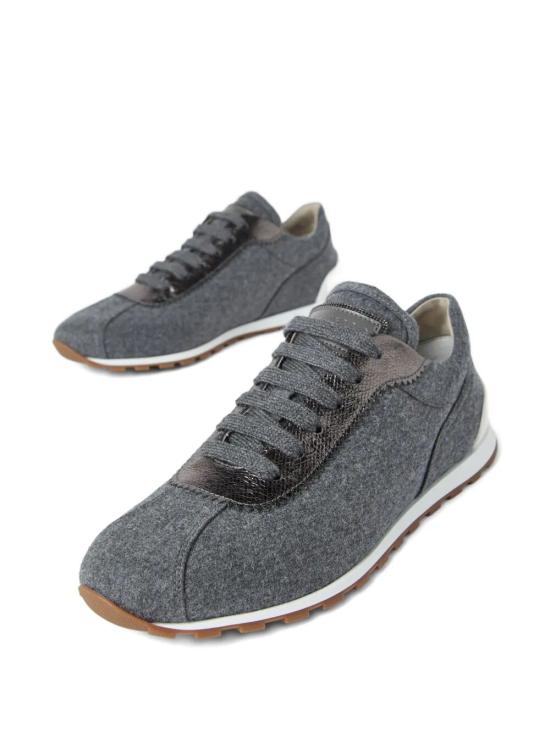25FW 브루넬로 쿠치넬리 스니커즈 MZ26G3031 C003 GREY - BRUNELLO CUCINELLI