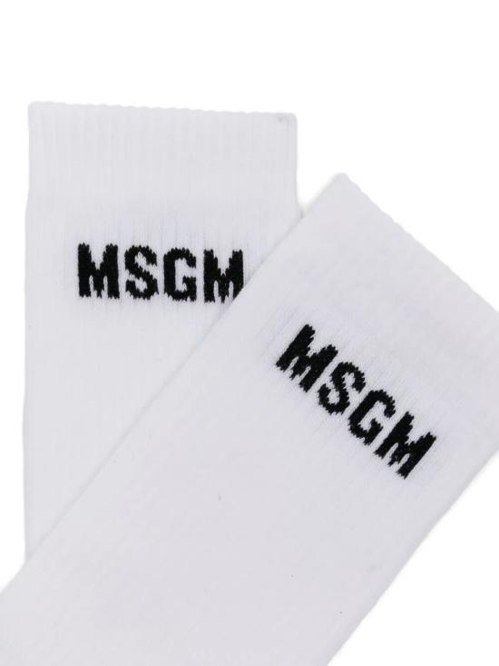 25FW 엠에스지엠 양말 3940MS03257766 01 WHITE - MSGM