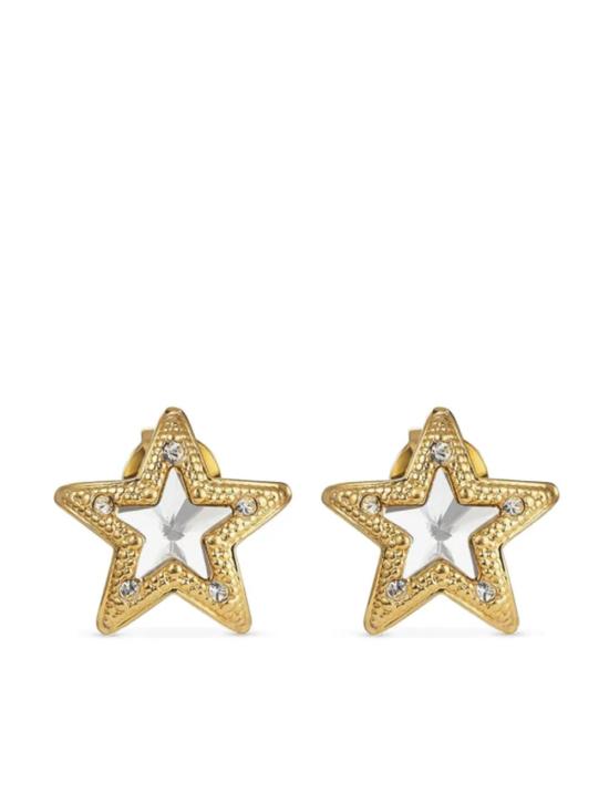 26FW 지미추 이어링 JCSTARSTUDSMJI GOLD METALLIC