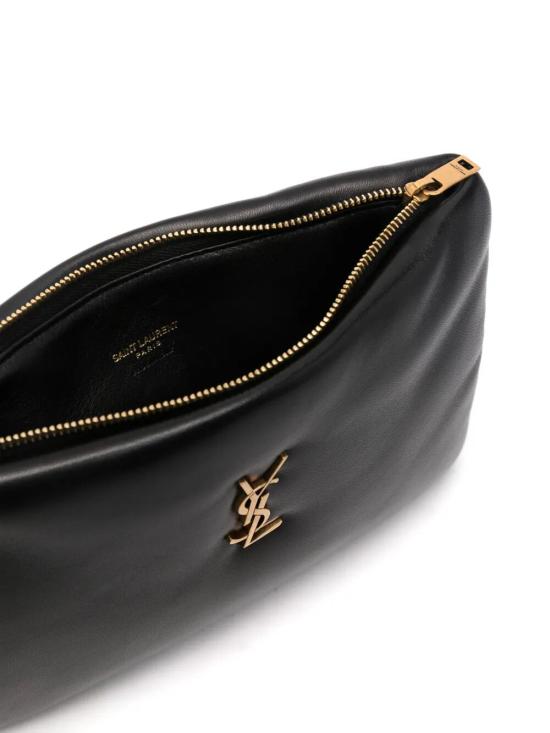 25FW 생로랑 칼립소 스몰 파우치 765025AACX7 1000 BLACK - SAINT LAURENT