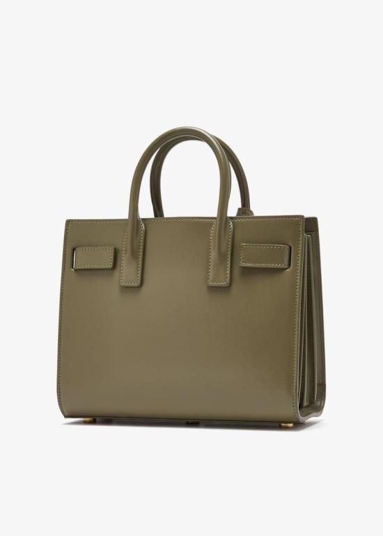 25FW 생로랑 스무스 레더 클래식 삭 드 주르 나노 39203502G9W 3798 GREEN - SAINT LAURENT