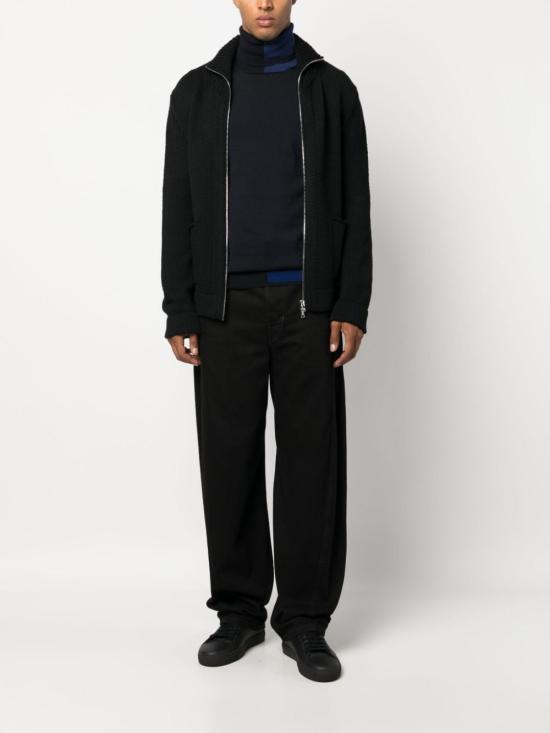  델 칼로 터틀넥 6069WOOL CC23 BLACK - DEL CARLO